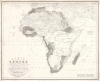 1827 Heinrich Berghaus / Brose Separate-issue Map of Africa
