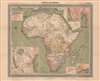 1889 Flemming / Handtke Map of Africa, German Colonies