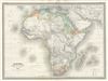 1860 Dufour Map of Africa