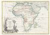 1782 Janvier Map of Africa
