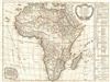 1770 Vaugondy Pocket Map of Africa