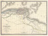 1829 Lapie Historical Map of the Barbary Coast in Ancient Roman Times