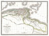 1829 Lapie Historical Map of Empire of Carthage ( Modern Tunisia )