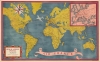 1948 Perceval Map of the World and Air Mail Routes