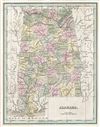 1835 Bradford Map of Alabama