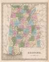 1846 Bradford Map of Alabama