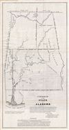 1841 Public Survey Map of the State of Alabama