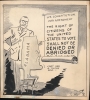 1957 White Cartoon Original Art, Alabama Voting Rights