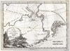 1798 Cassini Map of Alaska and the Bering Strait