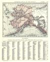 1892 Rand McNally Map of Alaska
