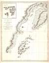 1799 Vancouver Map of Alaska: Kodiak Island, Cook Inlet, Anchorage