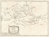 1777 Croisey Map of the Russian Discoveries in Alaska and Bering Strait