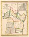1829 Burr Map of Albany and Schenectady Counties, New York