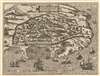 1575 Braun and Hogenberg View / Map of Alexandria