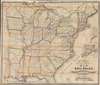 1858 H. V. Poor Railroad Map of the Eastern United States