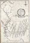 1805 Harris Map of the Allegheny, Monongahela, and Yohiogany Rivers