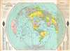 1976 American Radio Relay League Amateur Radio Map of the World