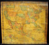 1854 Jacob Monk Wall Map of North America and the United States