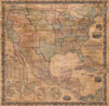 1856 Mitchell Wall Map of the United States and North America