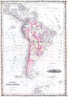 1861 Johnson Map of South America