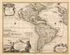 1699 De Fer map of America in a Rare Early State