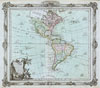 1764 Brion de la Tour Map of America ( North America & South America )