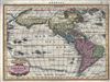 1628 Jansson and Goos Map of America (North America, South America)