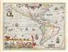 1606 Hondius Map of America