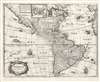 1646 Merian Map of America, after Blaeu