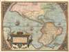 1572 Ortelius Map of America