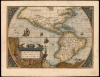 1579 Ortelius Map of America (First issue of the second plate)
