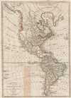1818 Franz Pluth Map of North America and South America