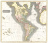 1814 Thomson Map of North and South America