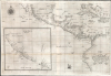1646 Dudley Nautical Chart of the Pacific w/ Coast of California