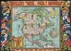 1940 Chocolates Orthi Trading Card Pictorial Map of North America (complete)