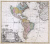 1846 Homann Heirs Map of North America & South America