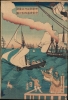 亜墨利迦州迦爾波爾尼亜港出帆之圖 / [View of Ships Departing from the Port of California, America]. - Alternate View 3 Thumbnail