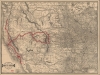 Map showing Crofutt's overland tours. - Main View Thumbnail
