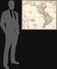 1818 Fried Folding Map of the Americas, Ephemeral Borders