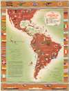 1948 Kenneth Thompson Pictorial Advertising Map of the Americas