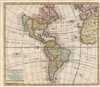 1769 Isaak Tirion Map of the Americas
