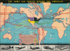 1941 Flying and Popular Aviation Pictorial Map of the Americas, World War II
