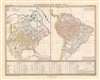 1849 Perthes / Berghaus Map of the River Systems of the Americas