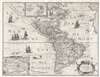 1640 Petrus Bertius Separate Issue Map of America