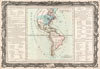 1760 Desnos and De La Tour Map of North America and South America