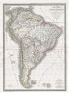 1829 Lapie Map of South America