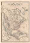1842 Dufour Map of North America w/ Republic of Texas