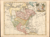 1781 De Laporte Map of North America, w/ 'Sea of the West' and Northwest Passage