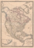 1842 Lapie Map of North America and the Republic of Texas