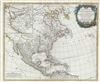 1775 Vaugondy Map of North America (United States, Mexico, Canada)